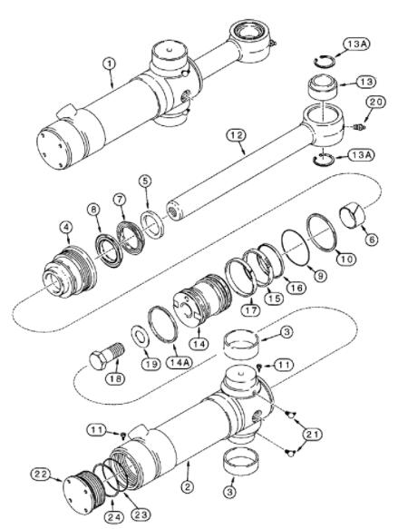 CASE Cylinder Seal Kits 122535A1